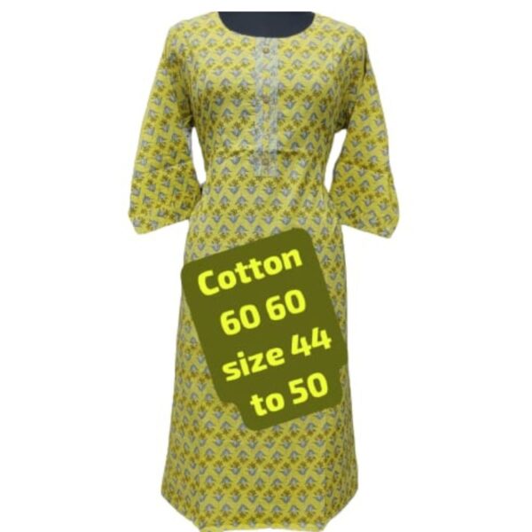 Cotton Straight Kurtis 30% discount