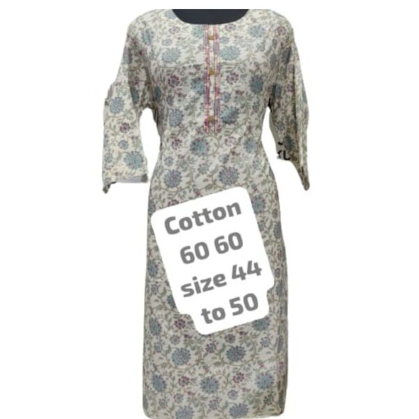 Cotton Straight Kurtis 30% discount