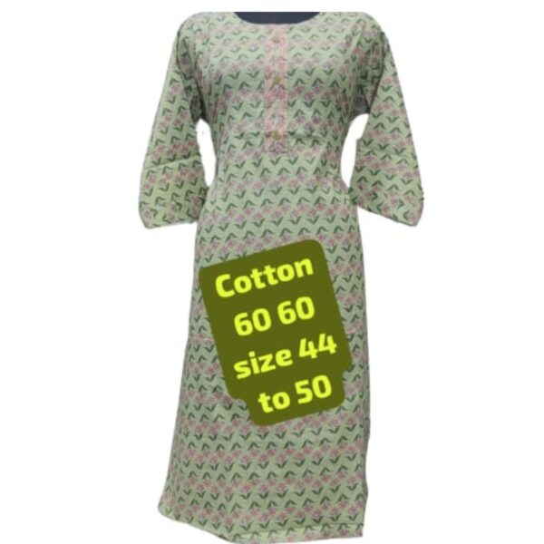 Cotton Straight Kurtis 30% discount