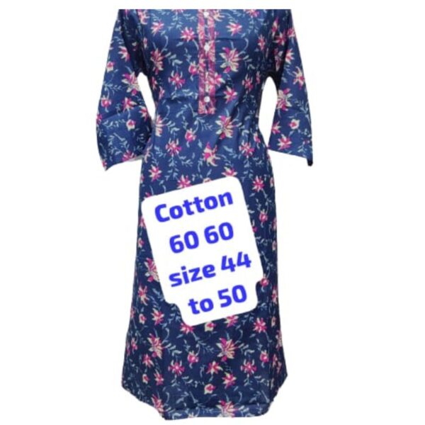 Cotton Straight Kurtis 30% discount